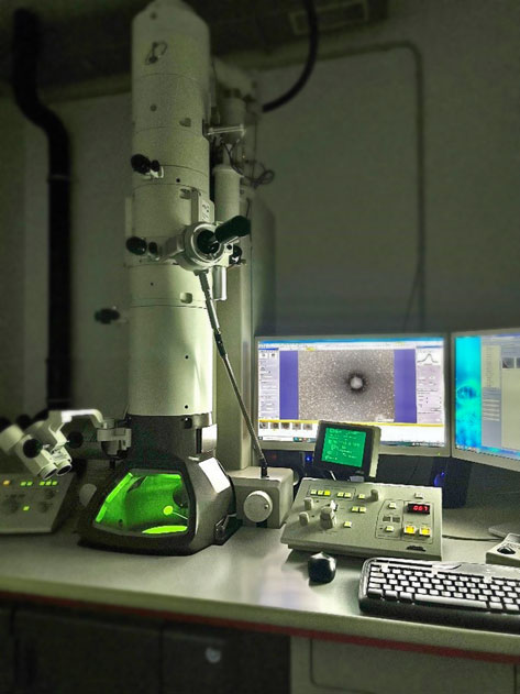 Abbildung 1: Transmissionselektronenmikroskop am CVUA Stuttgart.