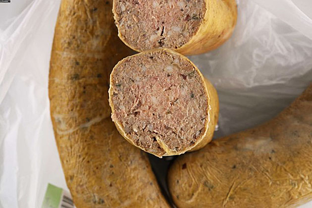 Hausmacher Leberwurst im Naturdarm.